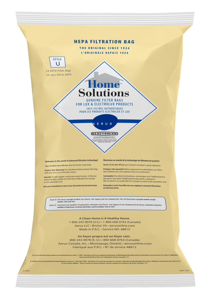 (Style U) Home Solutions™ Genuine Filter Bags